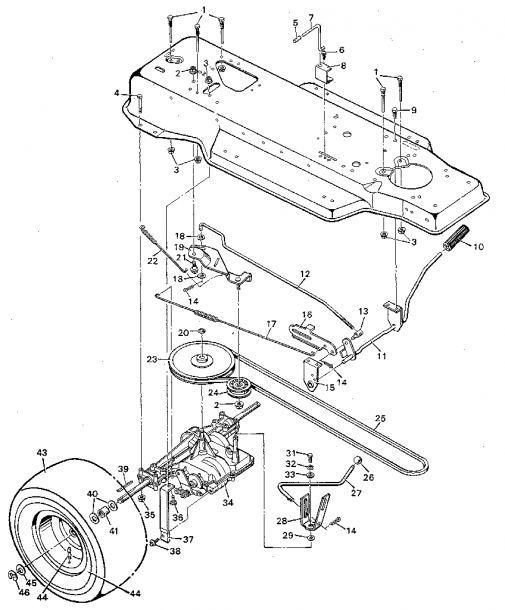 Mower Belt Diagram