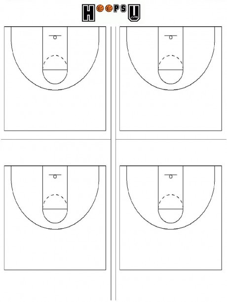 Basketball Court Lines Diagram