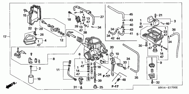 Honda Trx400ex Carburetor Diagram