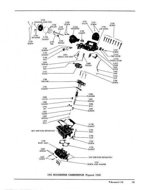 Rochester 2 Barrel Carb Diagram