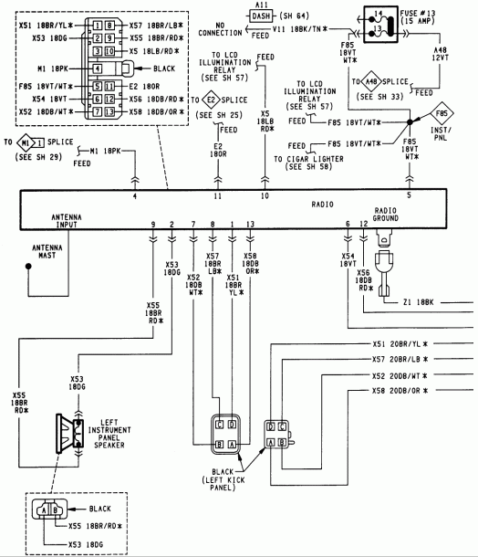 2000 Jeep Grand Cherokee Audio Wiring