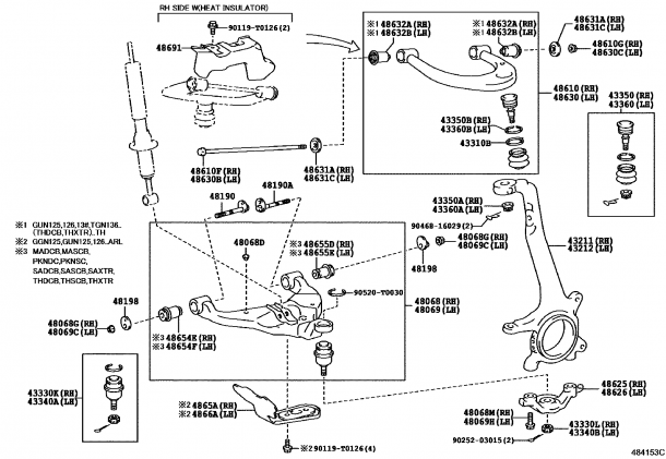 Toyota Hilux Front Axle Diagram