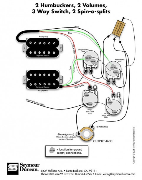 Seymour Duncan Coil Tap Diagram