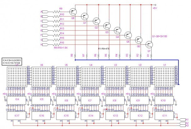 Led Circuit Diagram Letter