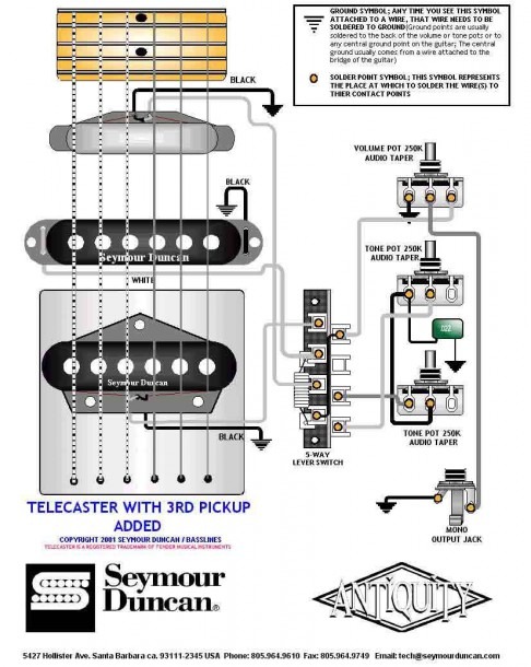 Telecaster 3 Pickup Wiring Diagram