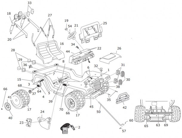 Power Wheels Jeep Parts Diagram