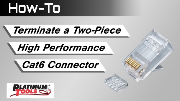 putting connectors on cat 6 cable