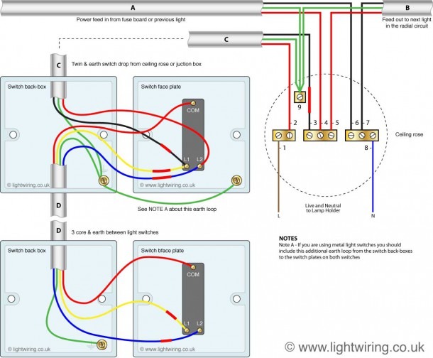 Two Lights Wiring Diagram