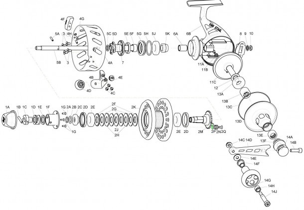 Quantum Reel Parts Diagram